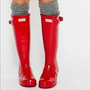 Red Hunter Boots